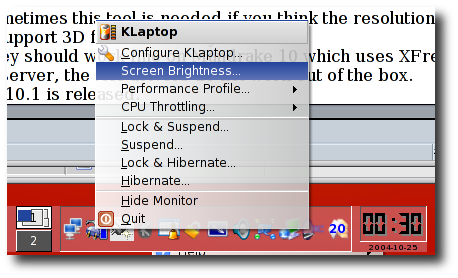 KLaptop brightness support brightness